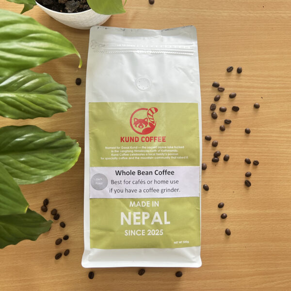 Second image of Whole Beans Dark Roasted Coffee (beans)-500gm